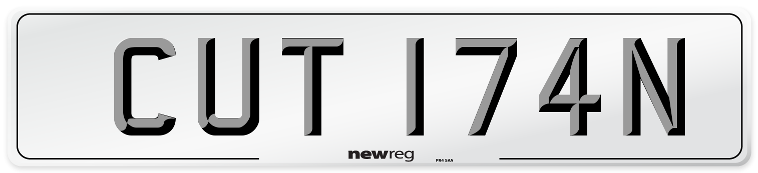 CUT 174N Number Plate from New Reg